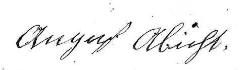 August Abbott Signature