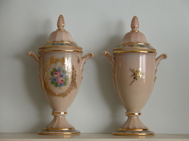 Edward and Elizabeth Jacob Abbott's Urns