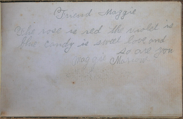 Maggie Jacob's Autograph Book, Page 2