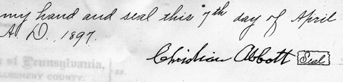 Christian Abbott Signature