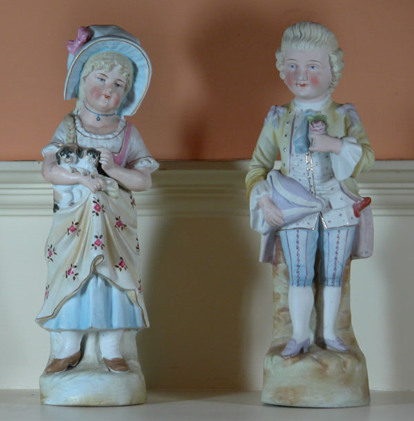 Edward and Elizabeth Jacob Abbott's Bisque Figurines