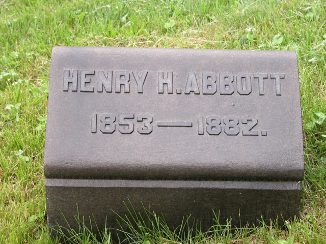 Henry Abbott Headstone Marker