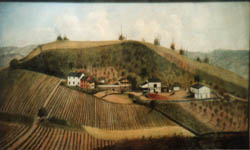 Oil Painting of Haudenshield vineyard, Green Tree, PA