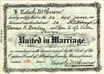 Rose Abbott LaValle and Tom Donley Marriage Certificate